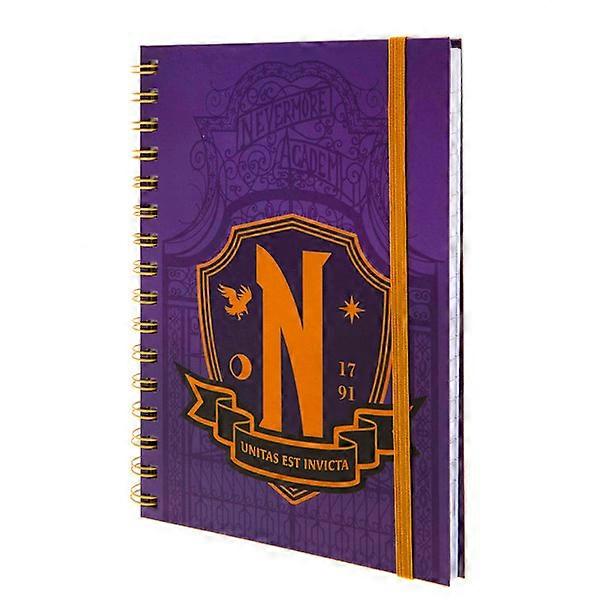 Wednesday A5 Notebook One Size Purple/Yellow One Size