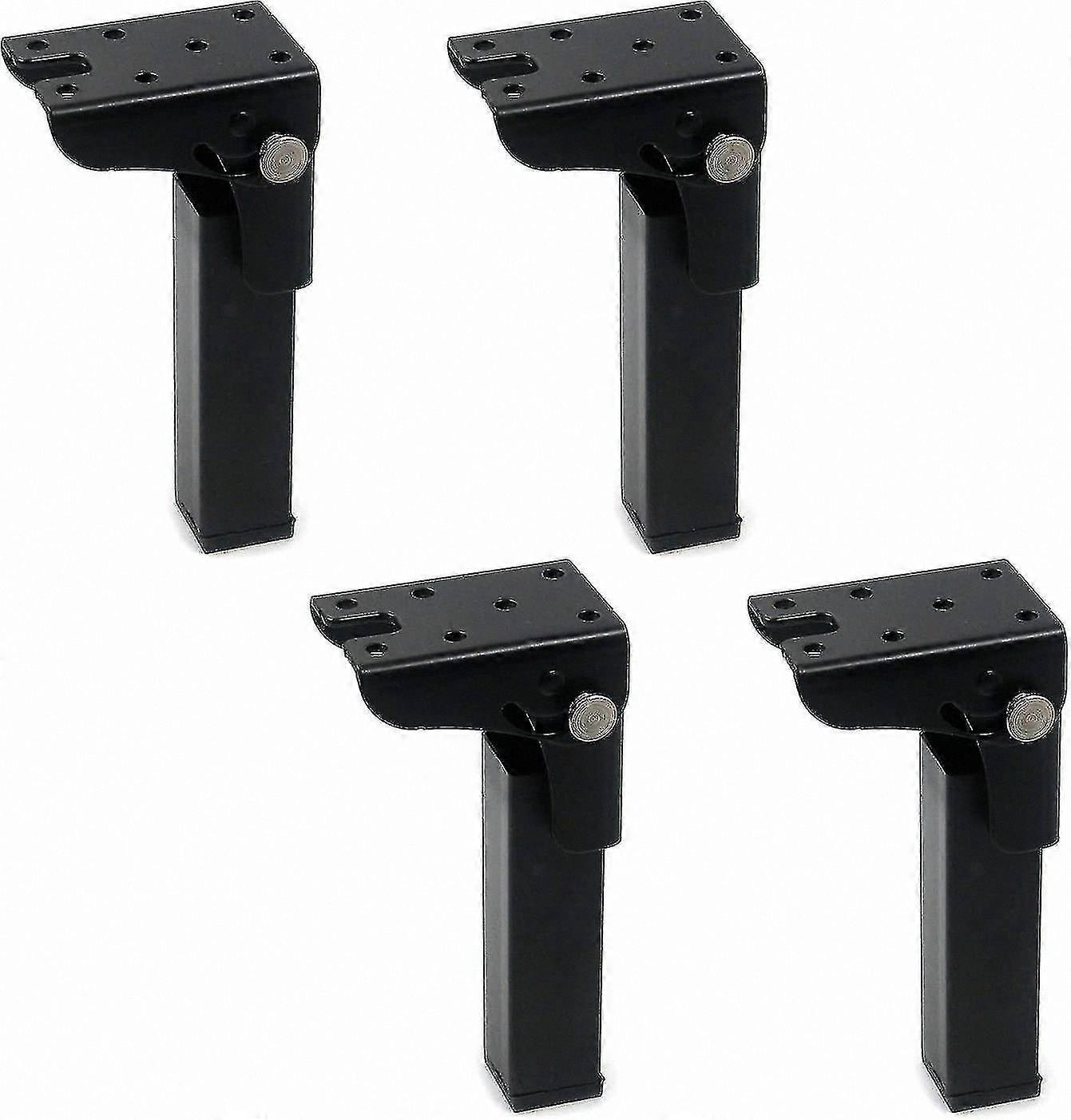Foldable Desk Legs Set of 4 - 300mm Height Iron Locking Hinge for 90 Degree Folding Tables