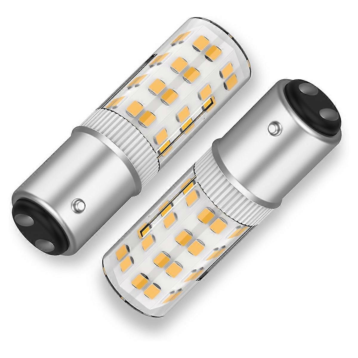 BA15DLED 120V Dual Contact Bayonet Base Bulb,50 Watt Halogen JD T3/T4 Equivalent,Replacement Sewing Machine LED Bulb A