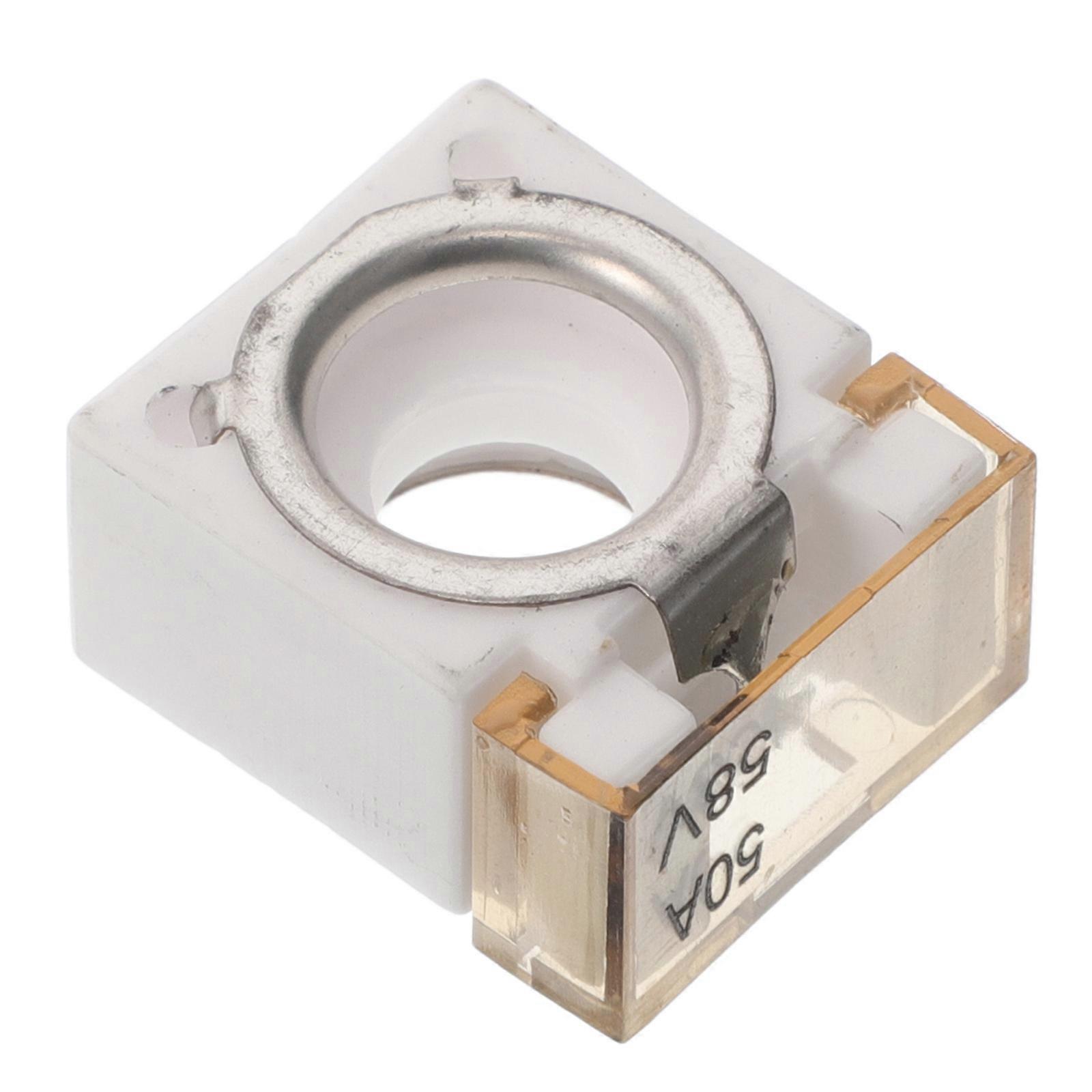50A Marine Battery Fuse Terminal Fuse For Automobiles Cranes And Charging Pile 58V Waterproof Overload Protection 1Pcs