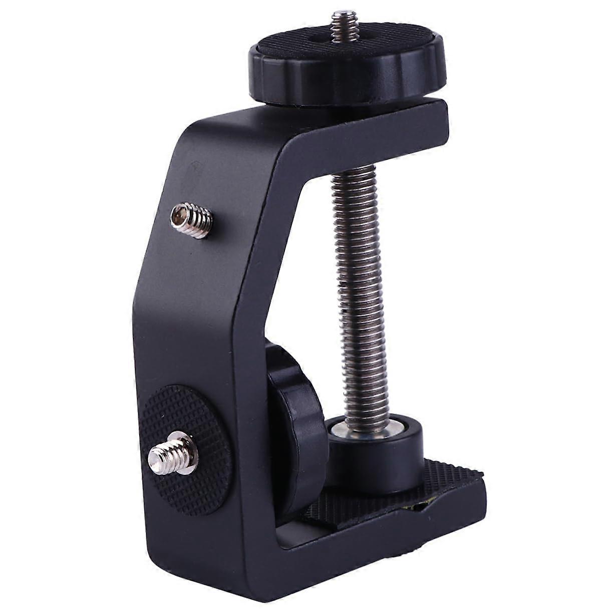 Cylindrical C Type Desktop Mount Clamp For DSLR Cameras And Tripods HeavyDuty Holder Durable