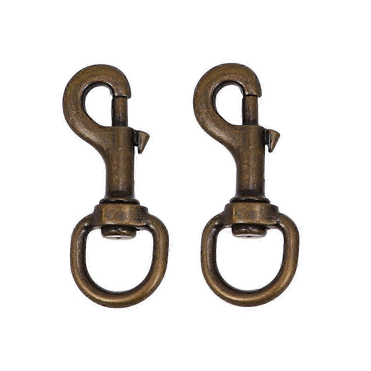 2パックスイベルジョイントペットカラーフック、犬と猫のハーネスアクセサリー用の耐久性のある合金バックル