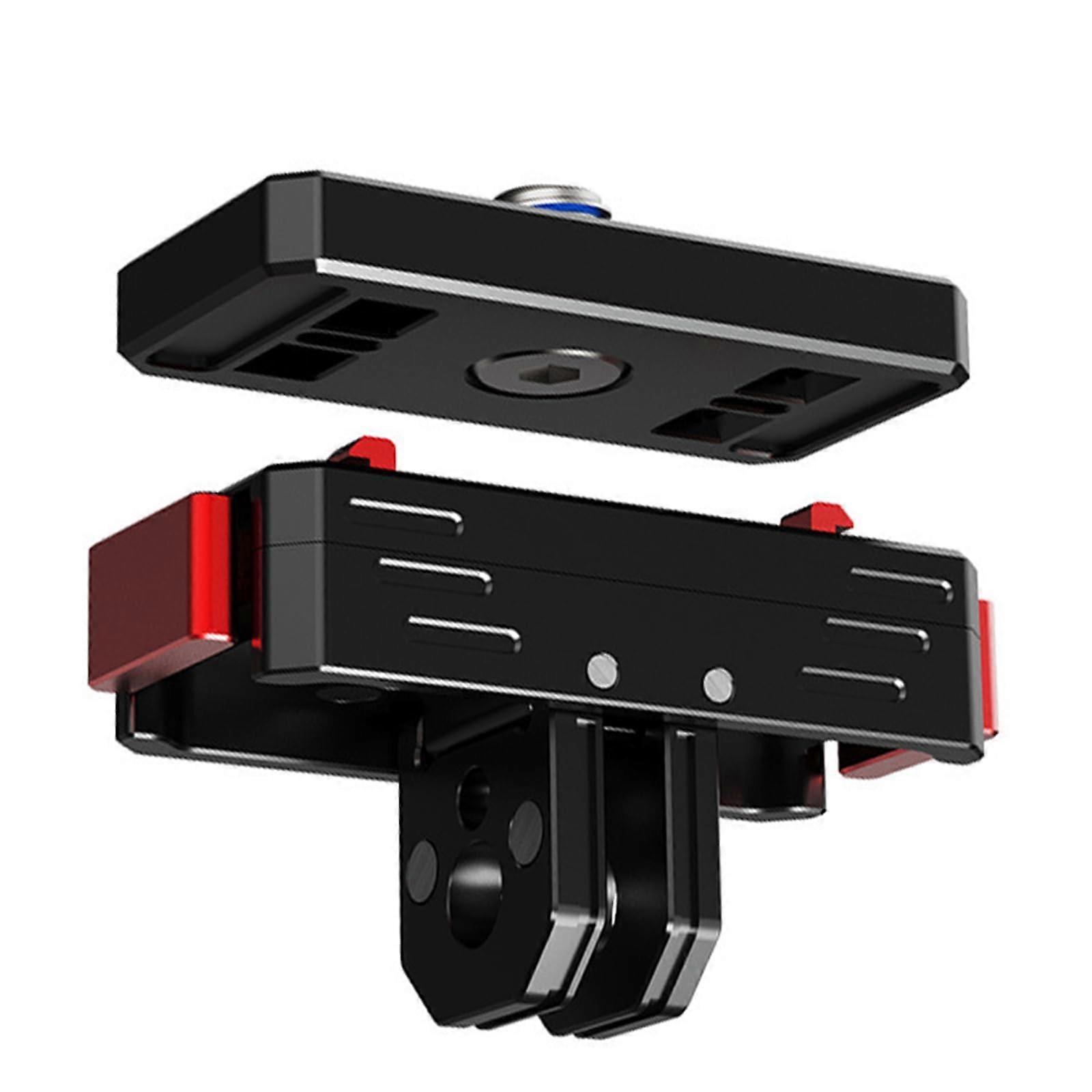 Camera Aluminum Base Mount Quick Release Adapter with Multiple Screw Adaptors for Universal Compatibility