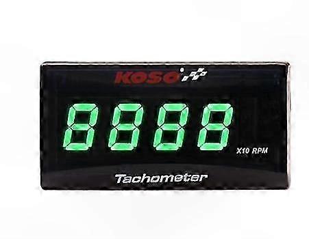 Digital RPM Meter with LCD Display, Tachometer Gauge, Hour Meter, and Mounting Bracket