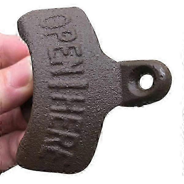 Brown with black screws with box - Bottle opener (extra charge for screws) | a