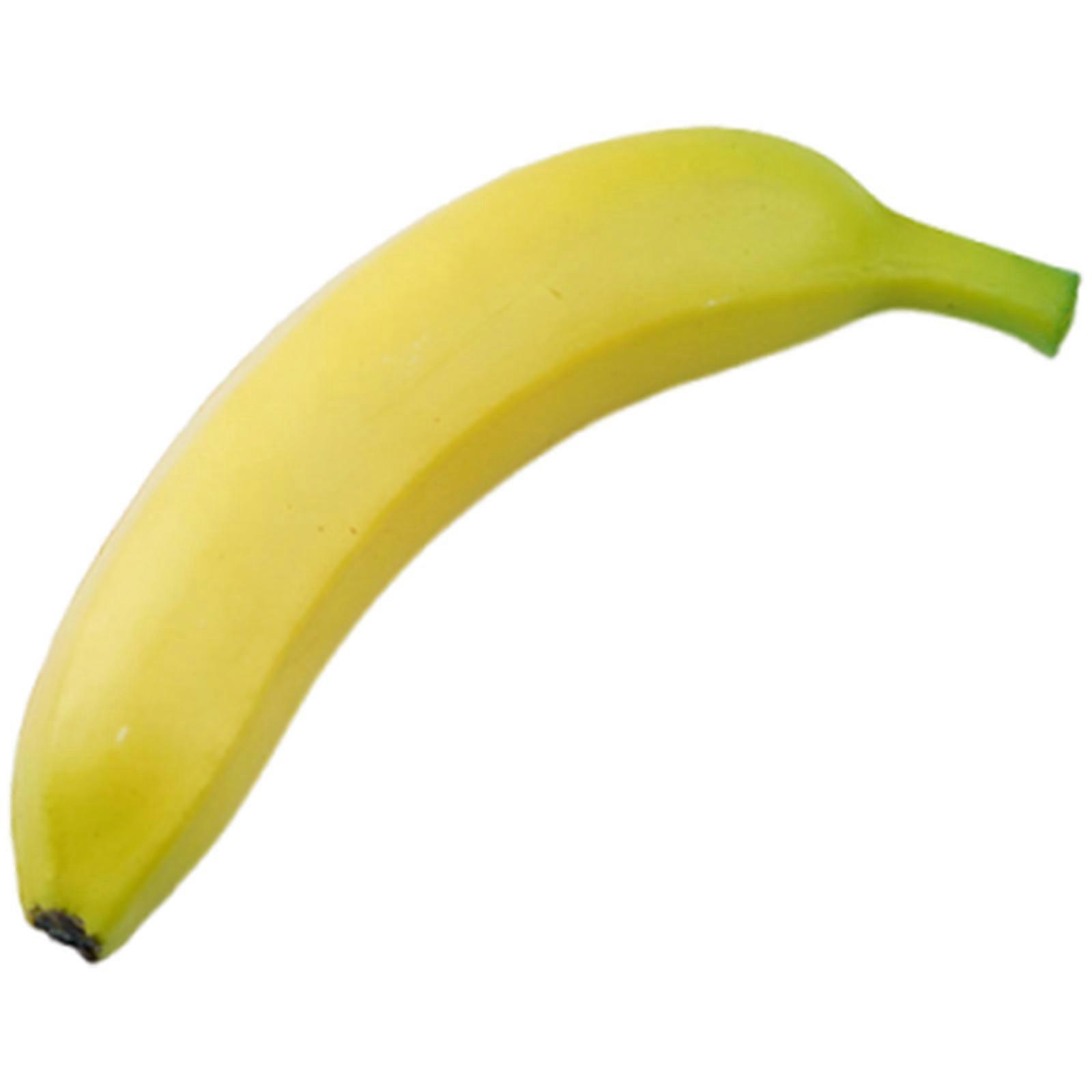 Realistic Artificial Banana Simulation Fruit Model for Home Decoration Basket Display Classroom Teaching Aid Photography Multicolor