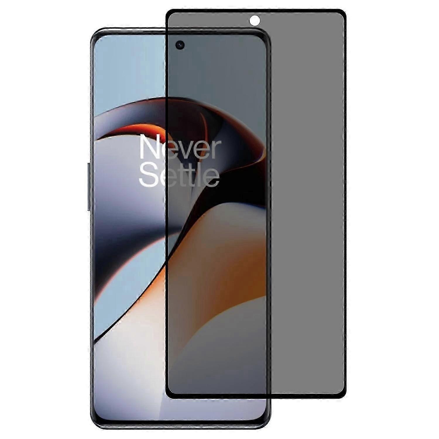 Type A For OnePlus Ace 3 5G/12R 5G Privacy Screen Protector Curved Edge Tempered Glass Film Side