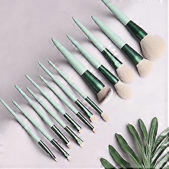 Make-up Pinsel Set die Matcha Grün 13pcs Cosmestic Pinsel Make-up-Tool| Lidschatten Applikator