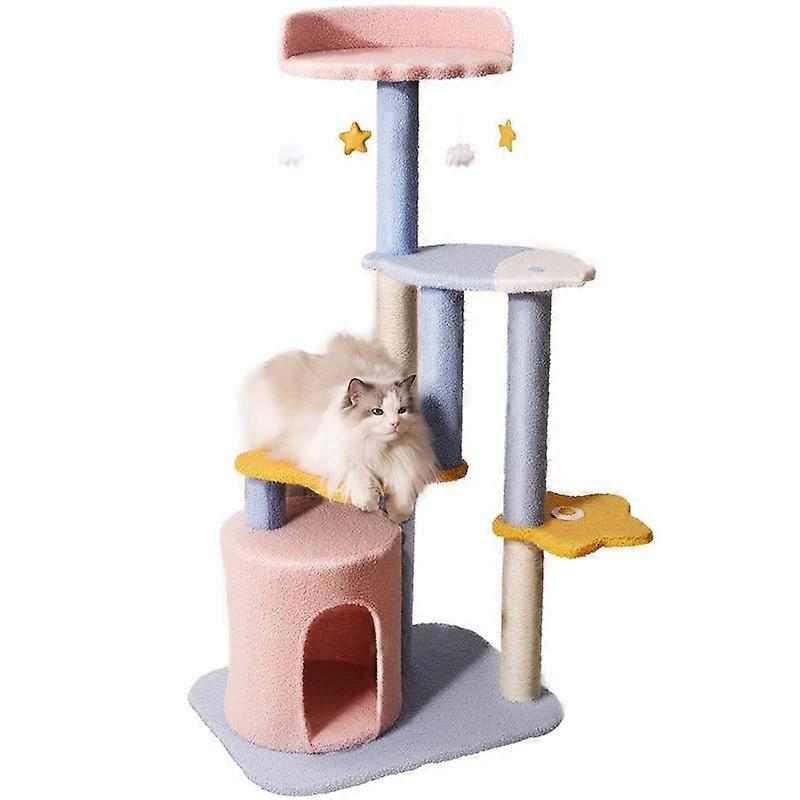 Cat Climbing Frame Cat Tree One Solid Wood Villa Does Not Occupy Land Cat Supplies