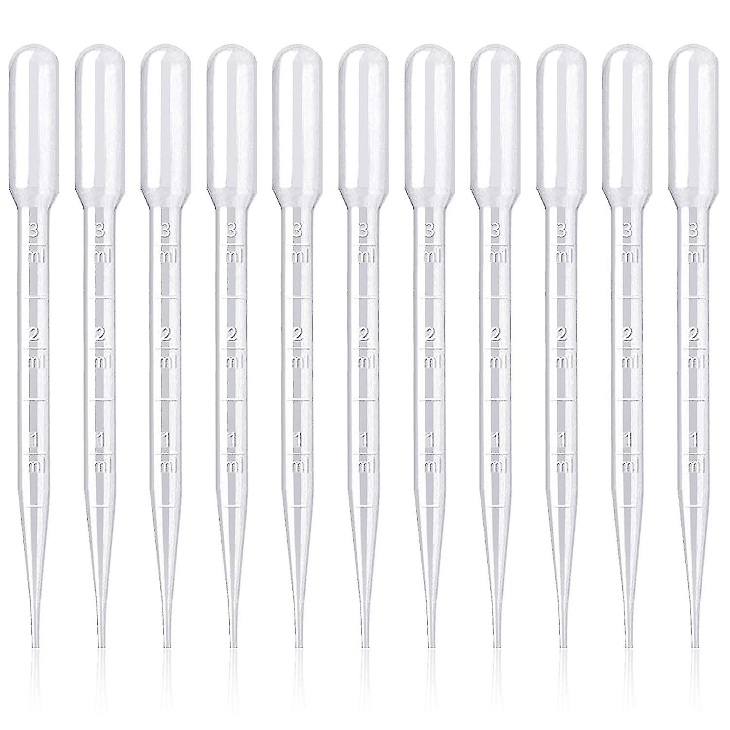 Crday Kupink 200pcs Plastic Pipettes 3ml For Laboratory Experiment Gift
