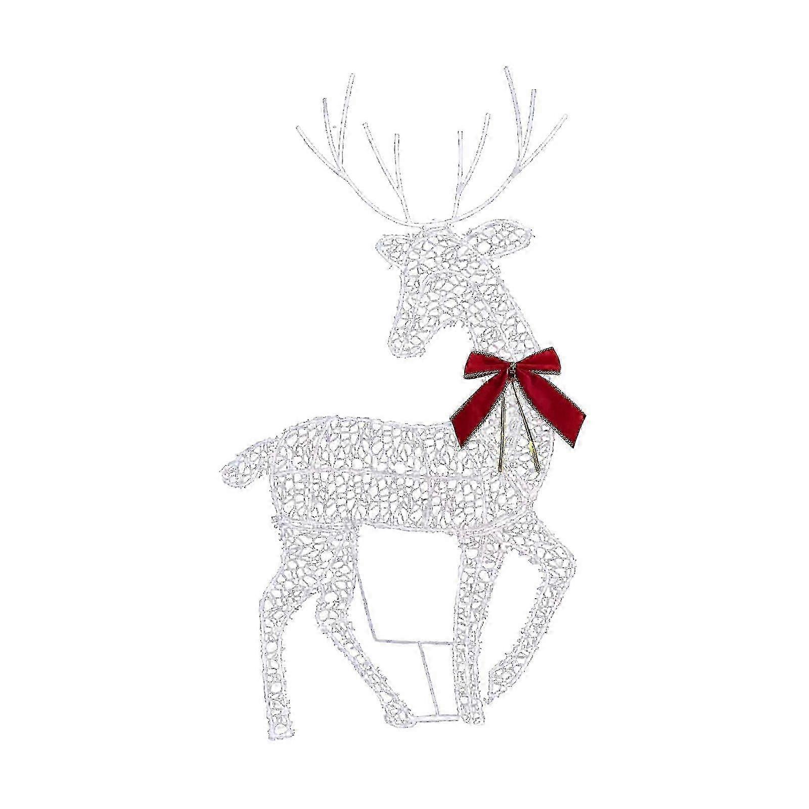 Multi-Color Luminous Deer Set: 3-Piece Outdoor Christmas Decoration for Gardens and Homes