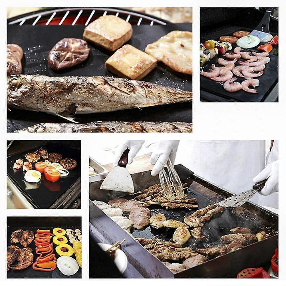 Oven Pan Liners Bbq Grill Mat for Bbq Use Black
