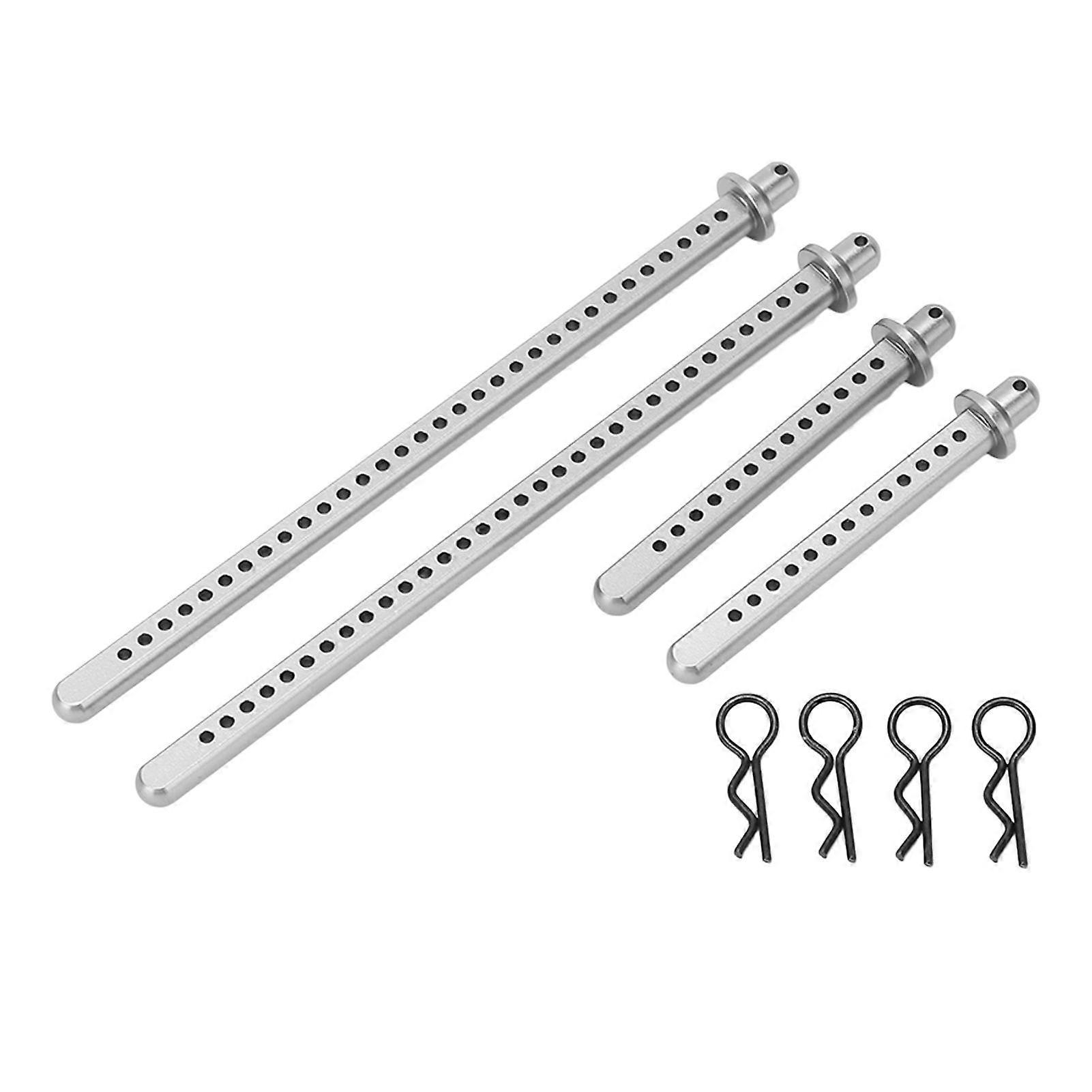 4Pcs RC Car Shell Column Aluminum Alloy Front Rear Extended Body Post Mount Shell for Axial SCX10 90046 1/10