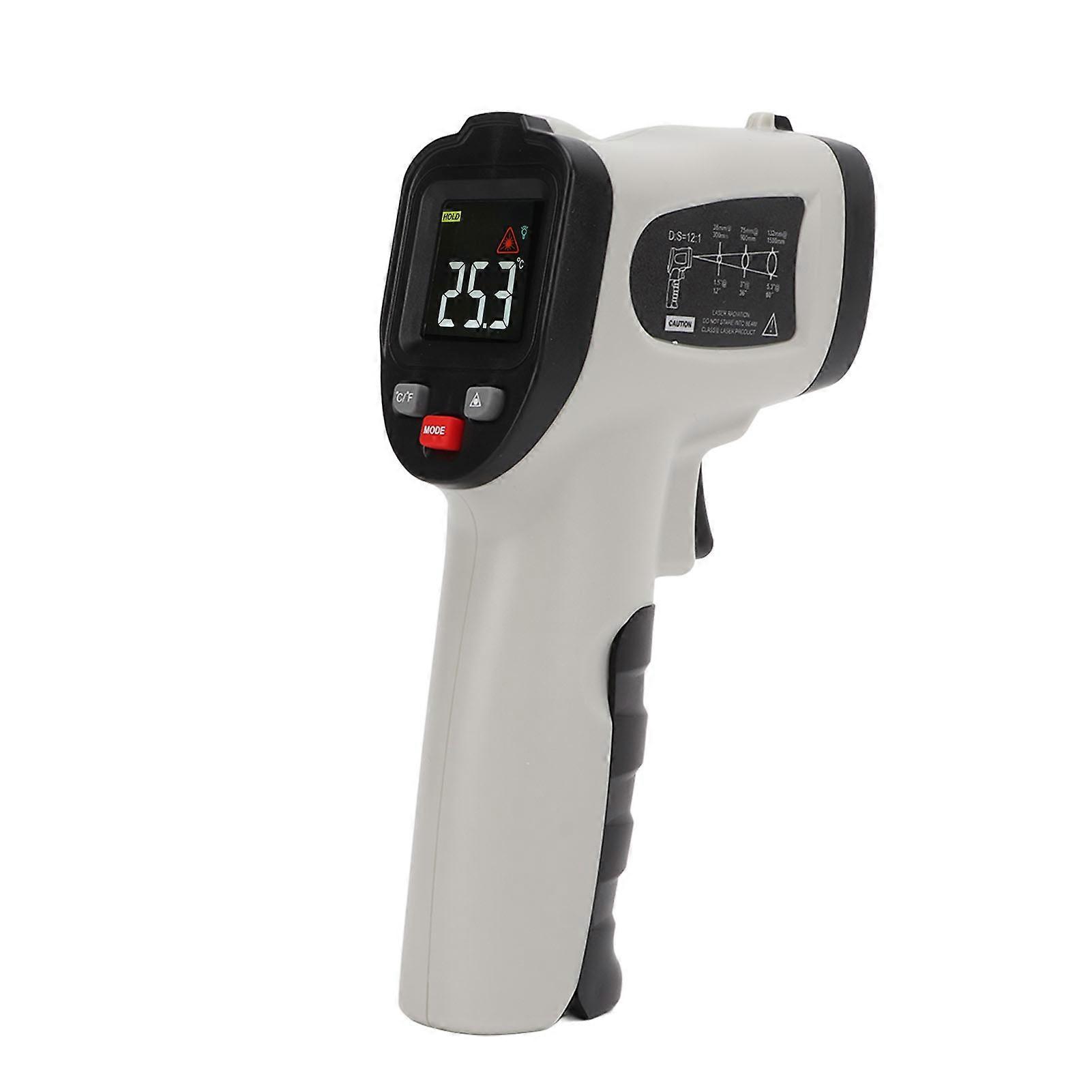 Thermomètre infrarouge XRCLIF327B, écran LCD couleur, 50 °C à 600 °C, 58 °F à 1112 °F, pour la cuisine