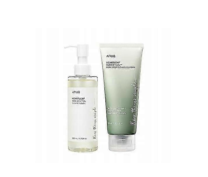 Anua Double Cleansing Set (foam O