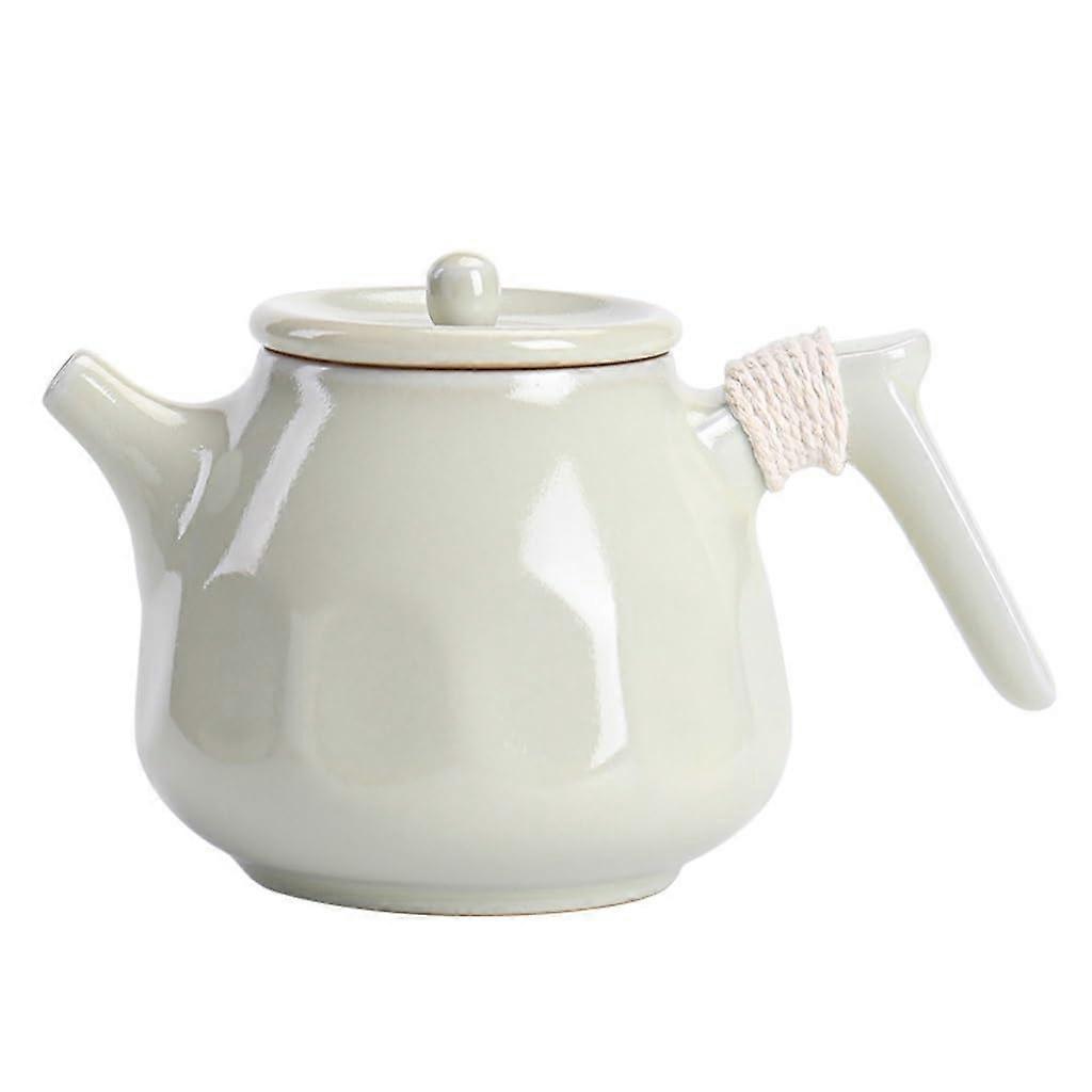Teapot ChineseStyle Ceramic With Filter, Side Handle, Retro Kung Fu Tea Set, Single Pot For Household Use