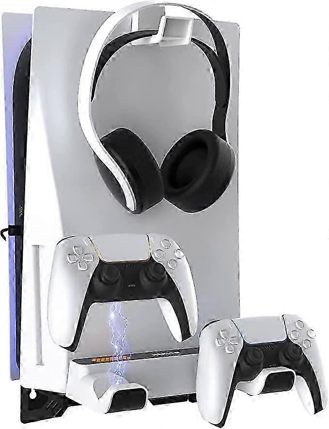 PS5 Side Hanging Bracket for Headset and Game Disc Storage, Organised Gaming Setup for UK Gamers