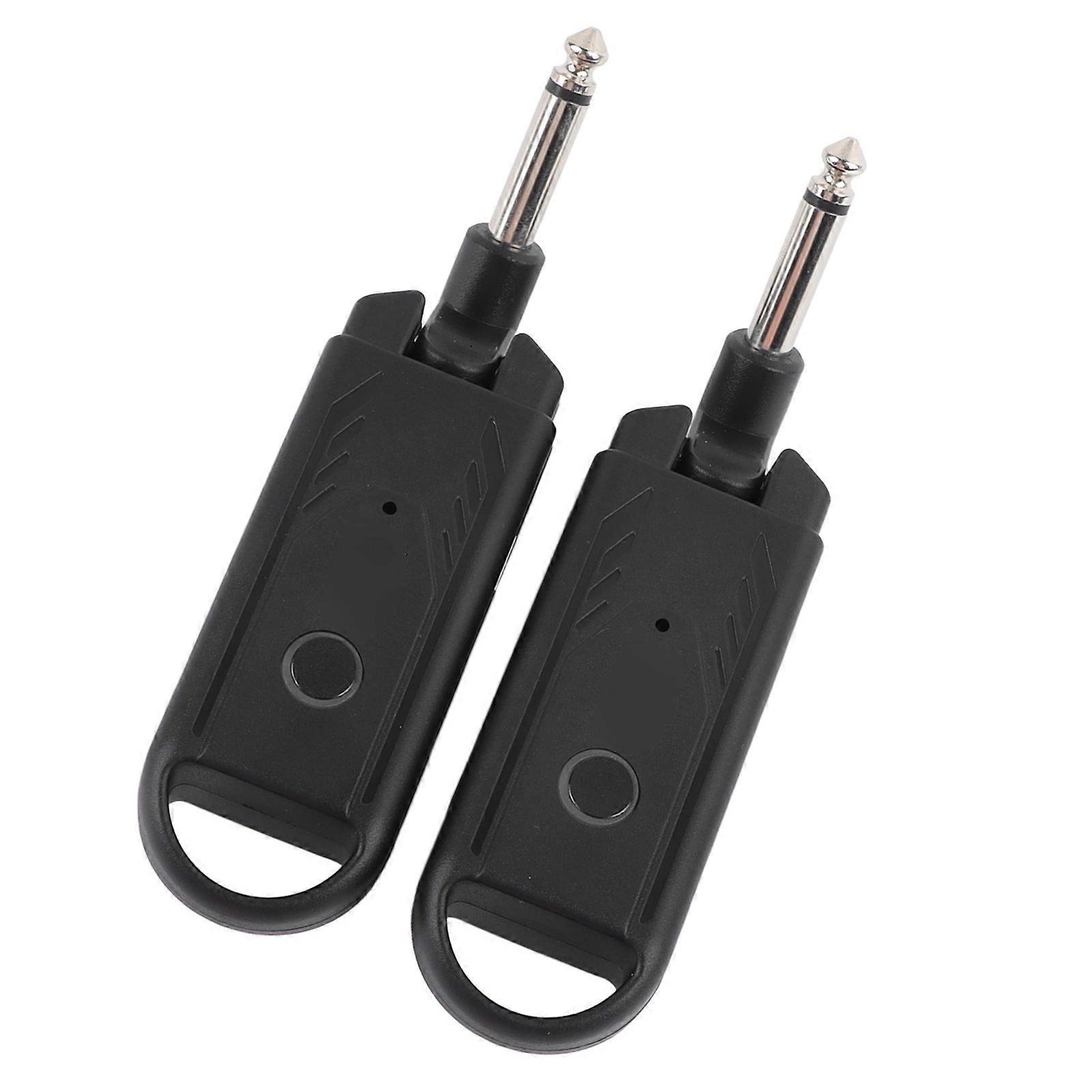 Wireless Guitar Transmitter Receiver System with 350mAh Dual Battery