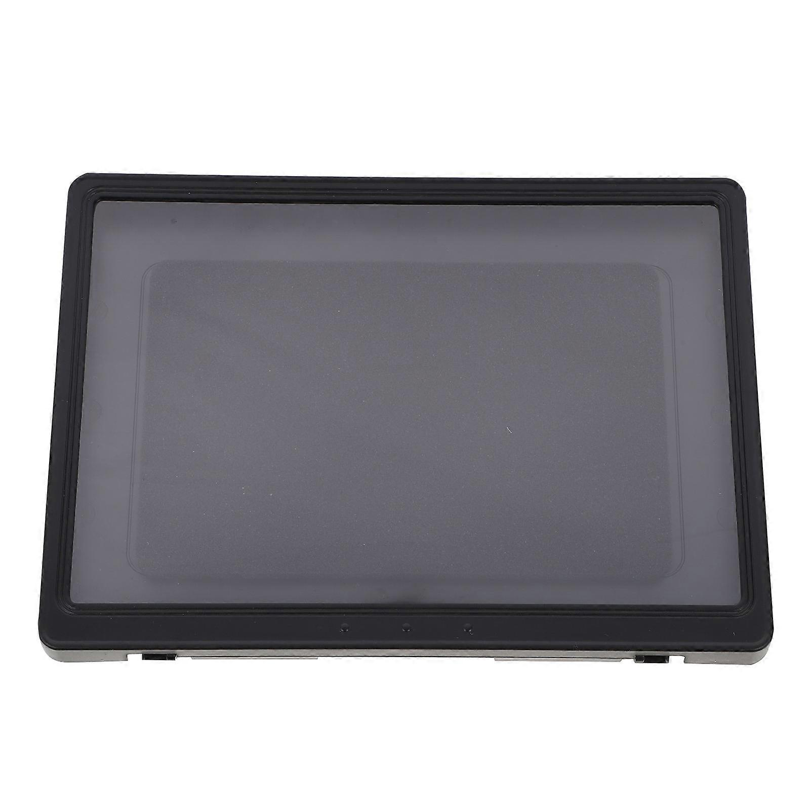 Waterproof Tablet Case Bathroom Wall Mounted Plastic Black for Storage 1Set