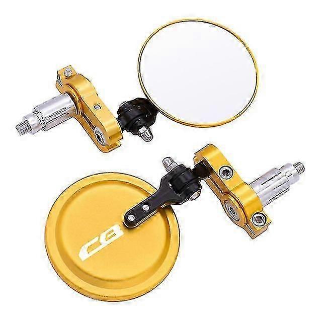 Motorkerékpár tükrök 3 hüvelykes kerek összecsukható rúd végoldali tükrök a Honda Cb125r Cb650r Cb190r Cb190r Cb250r Cb300r Cb400 Cb400 Cb500x Cb1000r számára