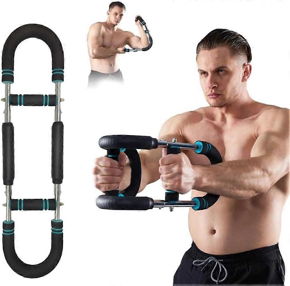 Arm Trainer Exerciser Chest Expander Edition For Men Portable Power Bar Muscular Strength Enhancer Beginners
