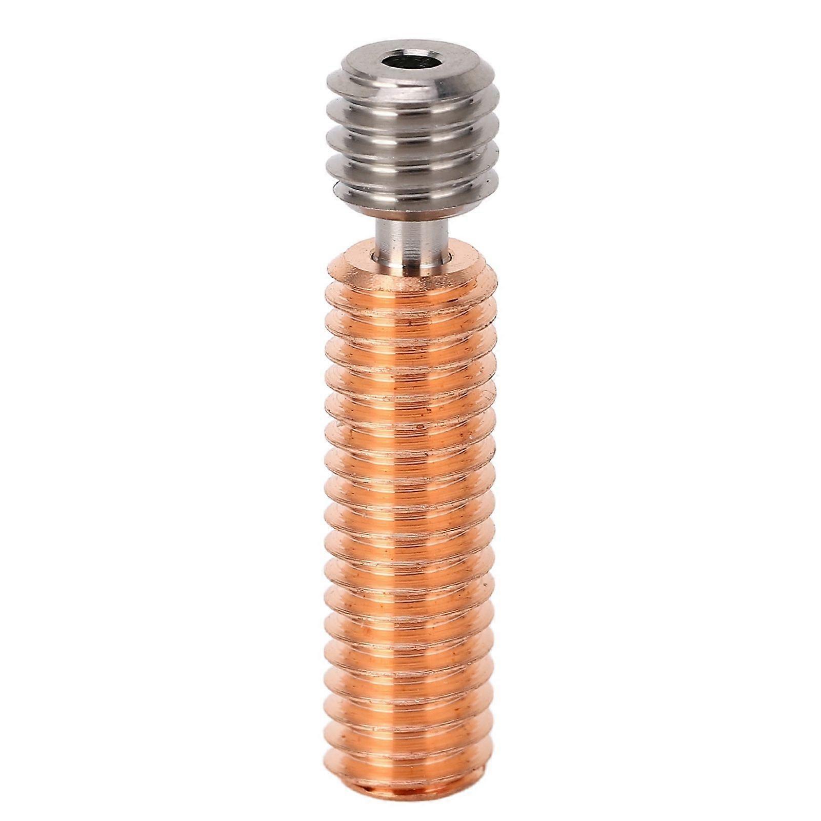 Bimetal Throat Nozzle Heat Resisting Ti Alloy Copper Threaded Upgrade Hotend Heatbreak for 3D Printer