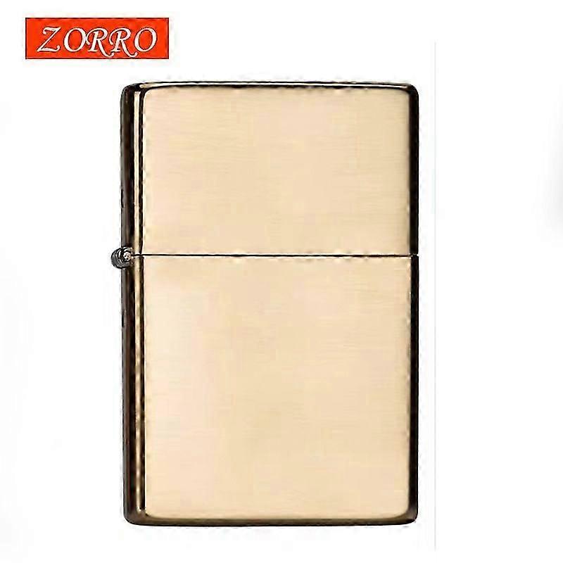 suitable for brass kerosene windproof lighter, ultra-thin square angle classic design