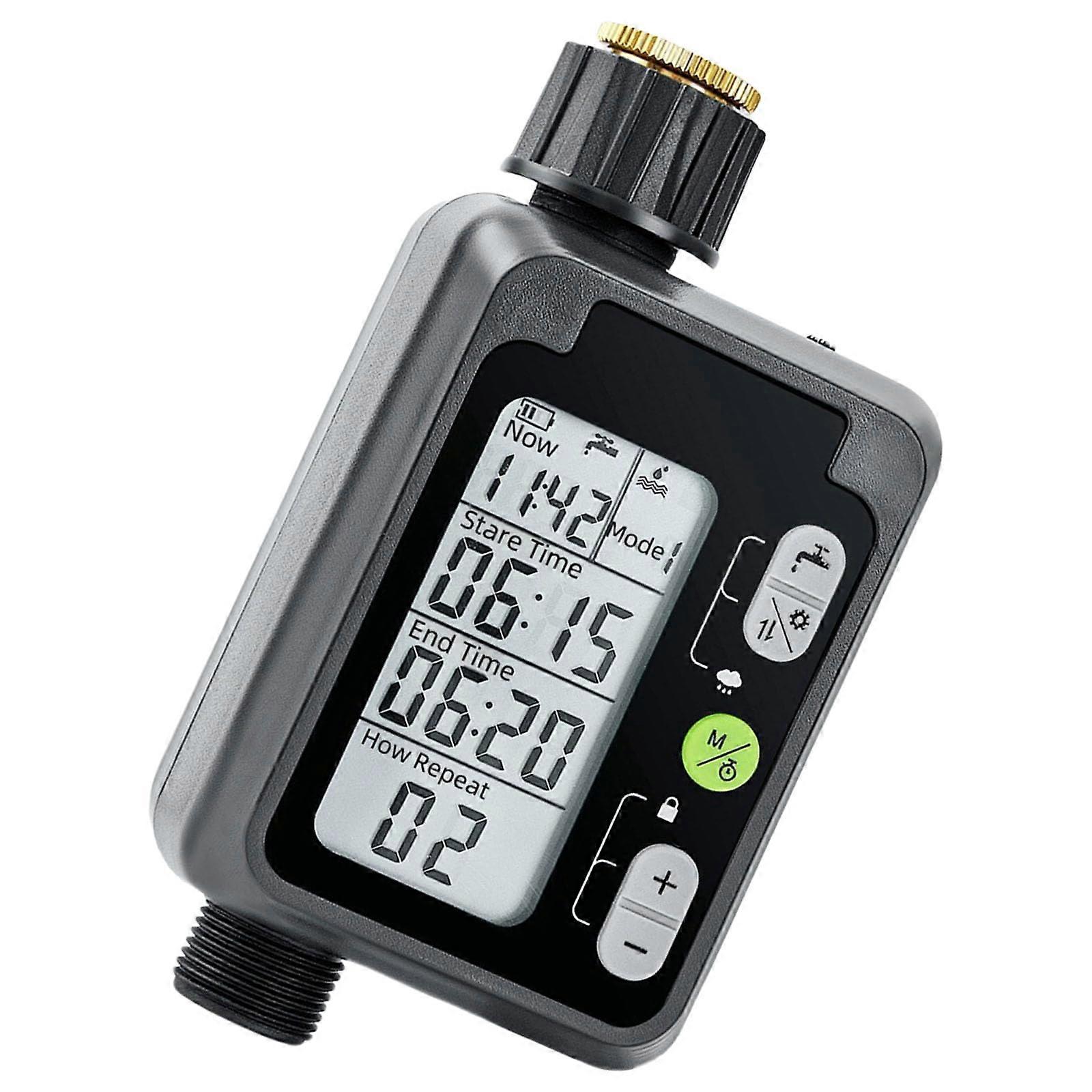 Auto Hose Timer for Efficient Watering with LCD Display, Programmable Frequency, Energy-Saving Design, Compatible with Standard Hoses