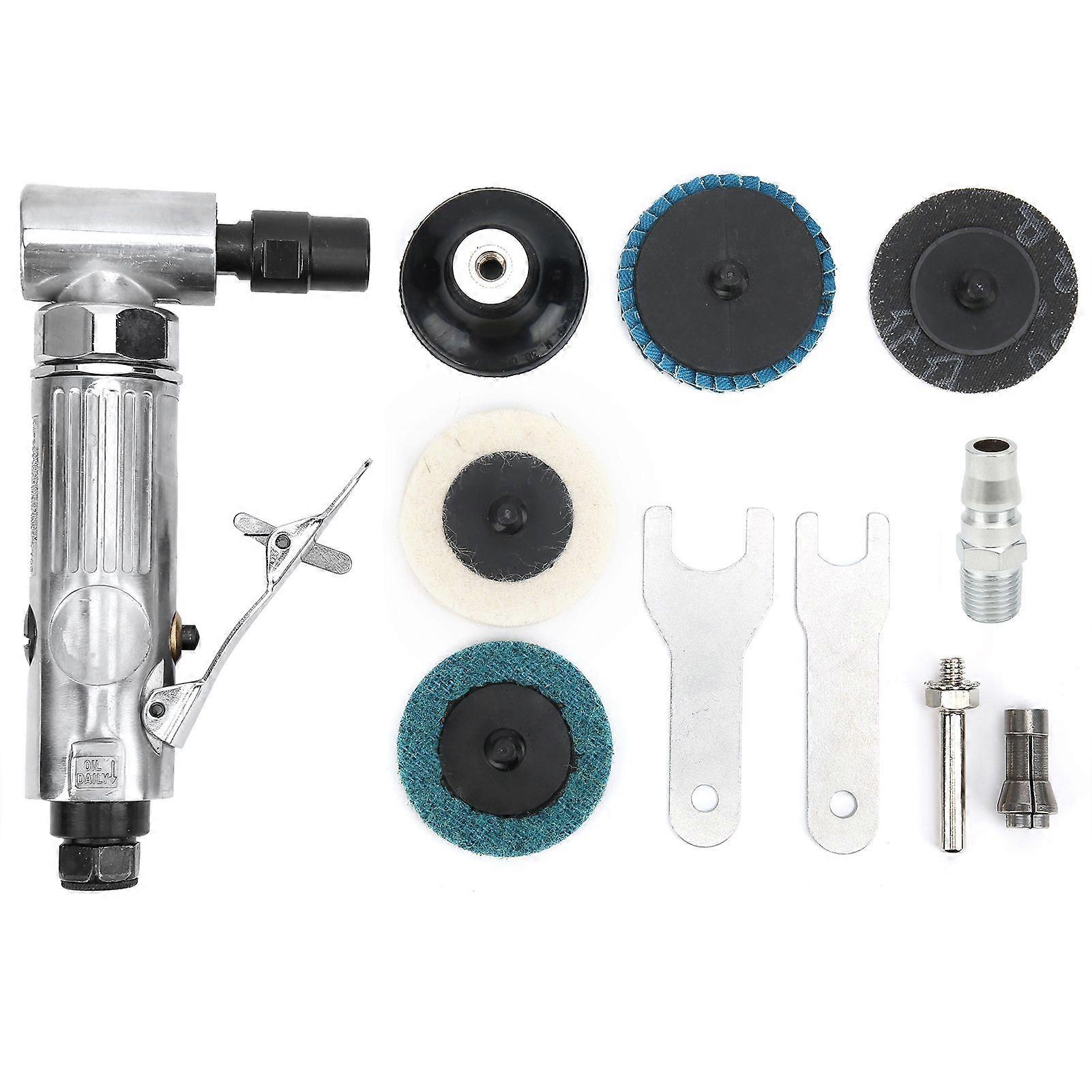 Engraving Machine 90 Bend Angle Pneumatic Grinding Polishing Tool with Emery Disk AG315BSJapanese Connector