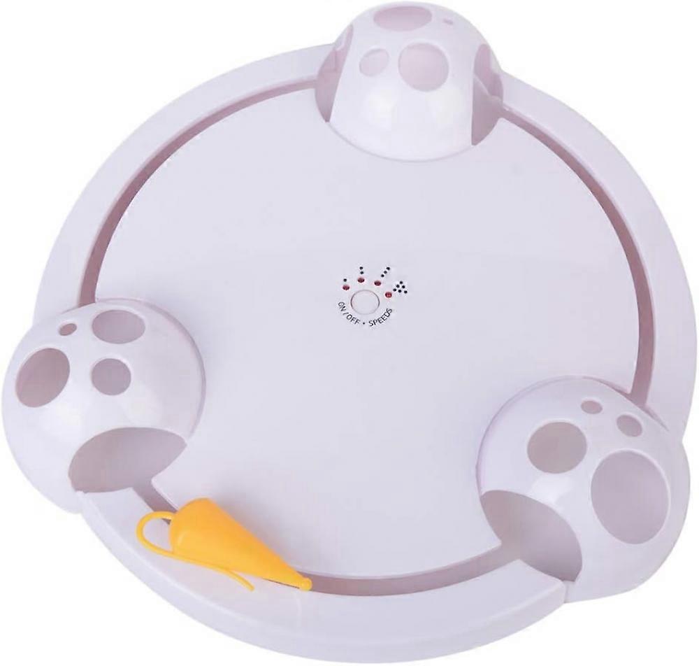 Cats Toy Electric Automatic Rotating Cats Turntable Cats Scratching Mouse Game Disc