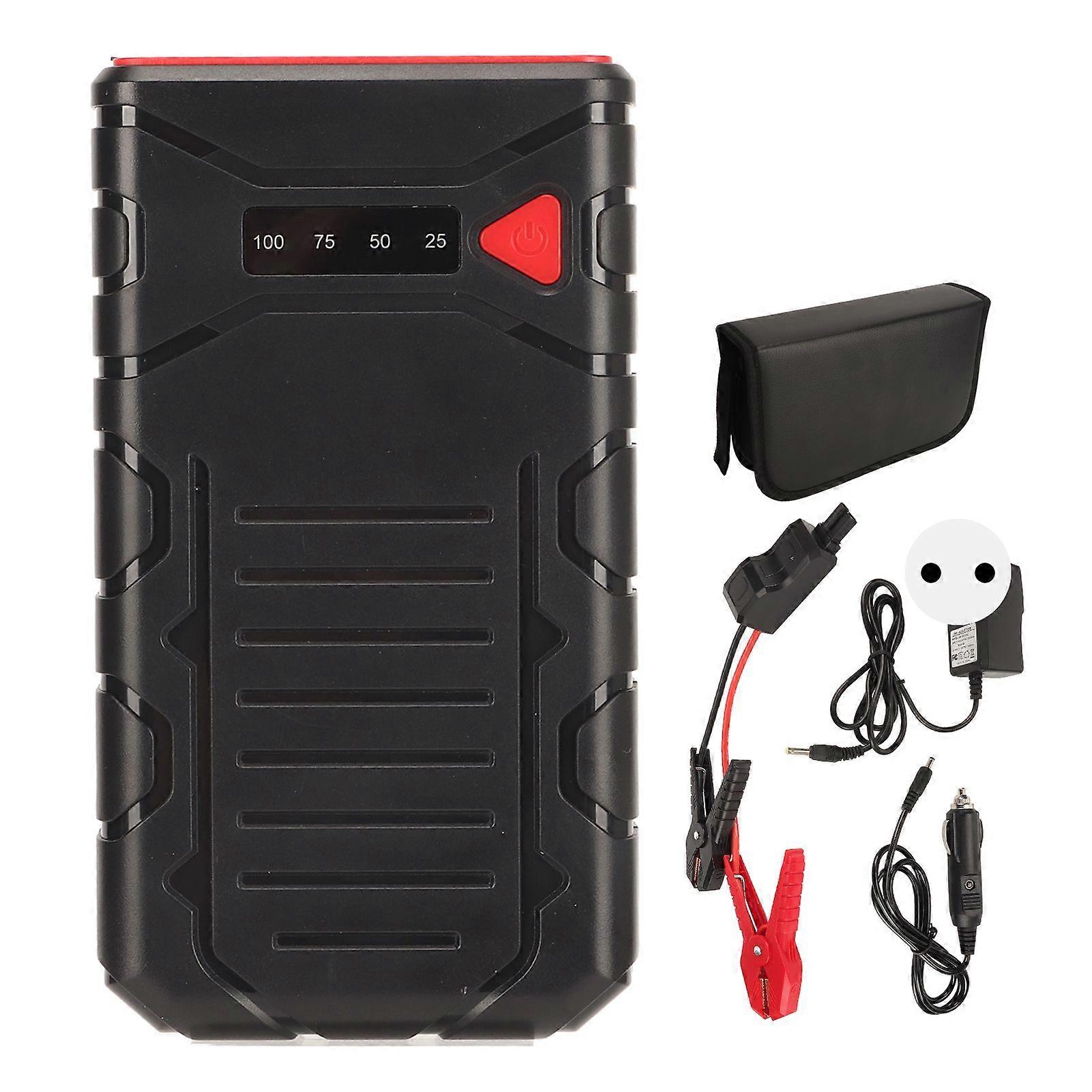 Car Jump Starters 1000A Peak 10400mAh Battery 12V Portable Jump Starter for Up to 6.0L Gasoline 3.0L Diesel 100240V EU Plug
