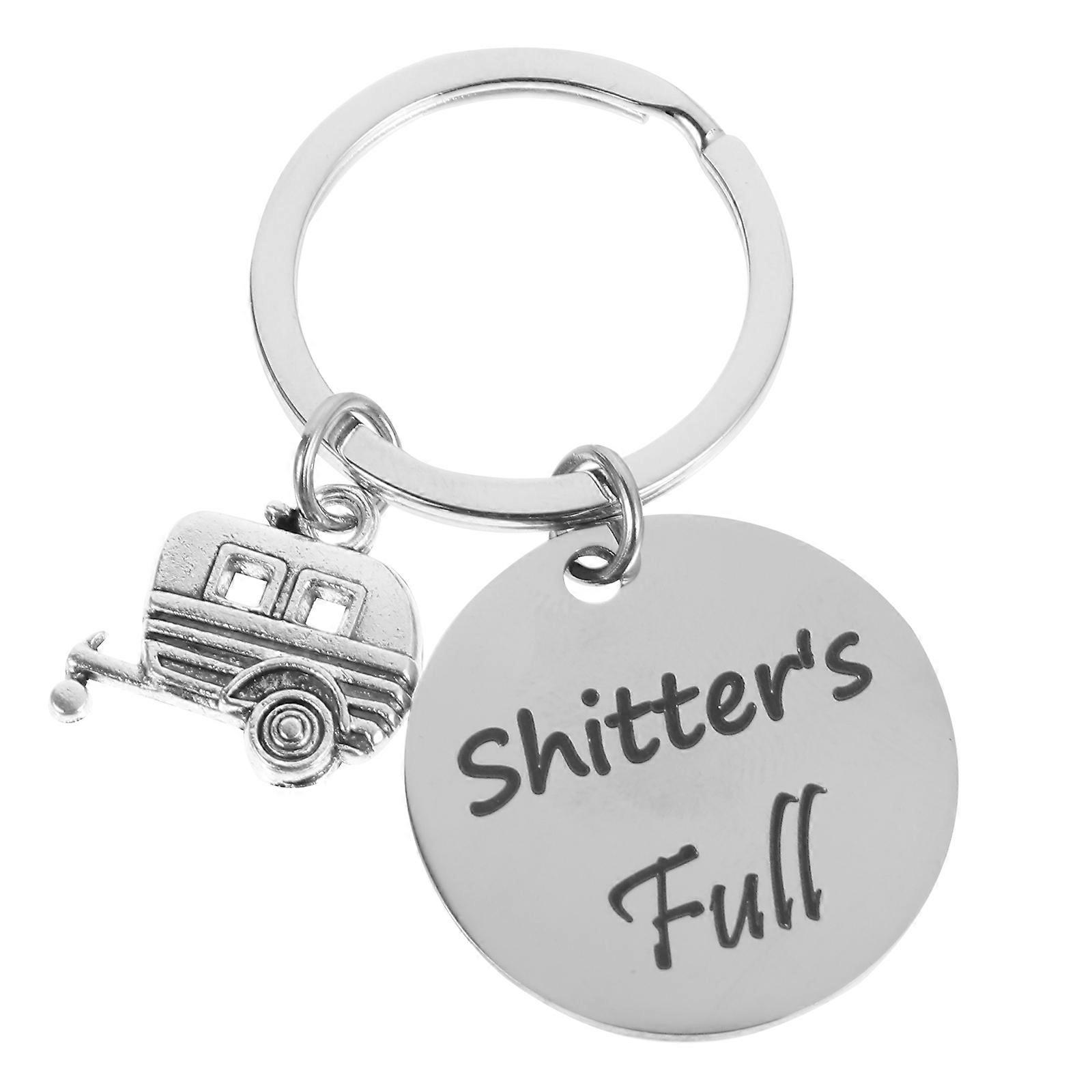 Rv Keychains Creative Key Holders for Decoration 2Pcs Stainless Steel