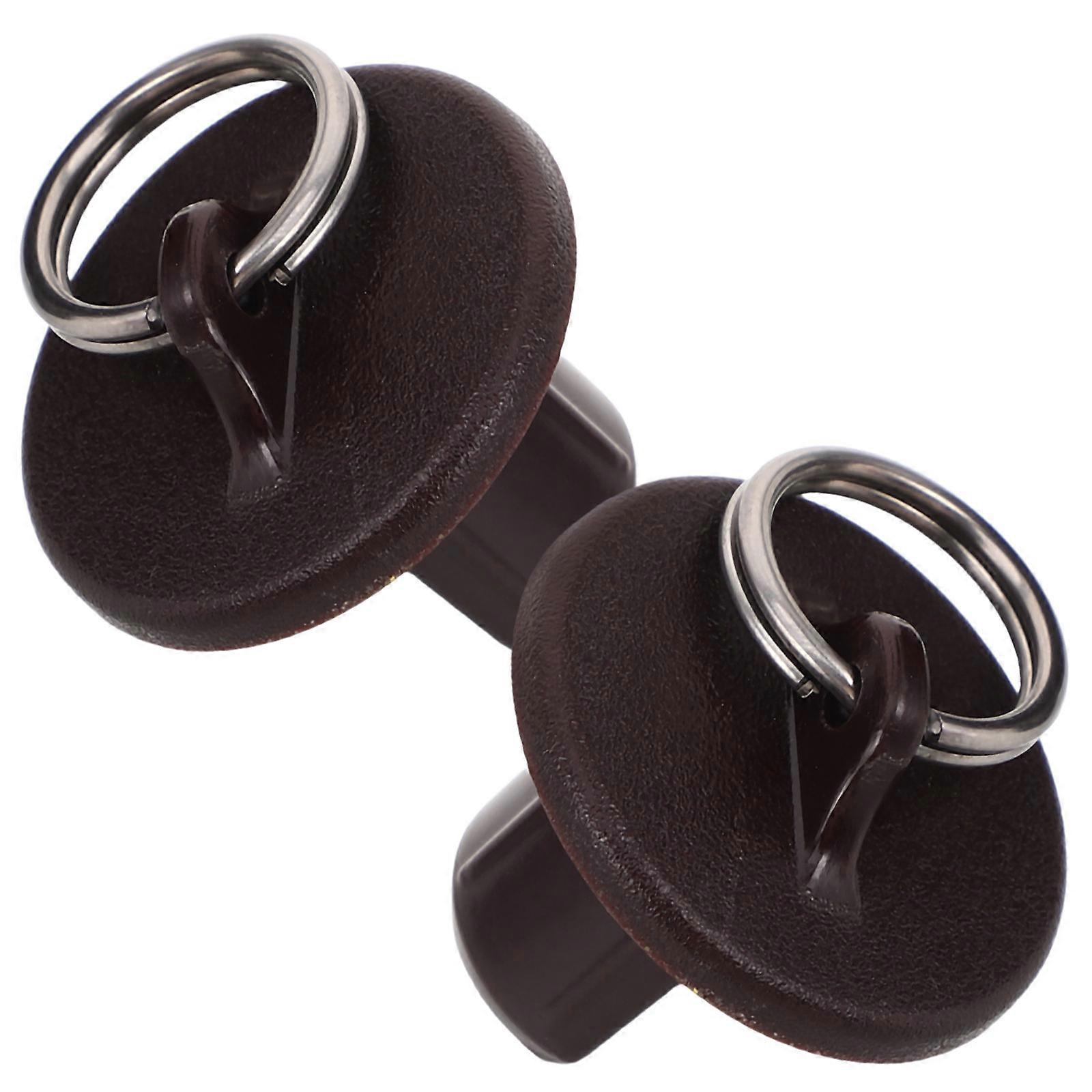Brown Roller Shade End Caps Plastic Replacement Parts 6Pcs