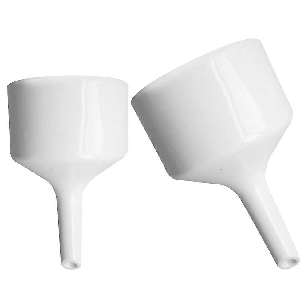 Laboratory Filter Funnel Wide Mouth Funnels for Filling 6Pcs Porcelain