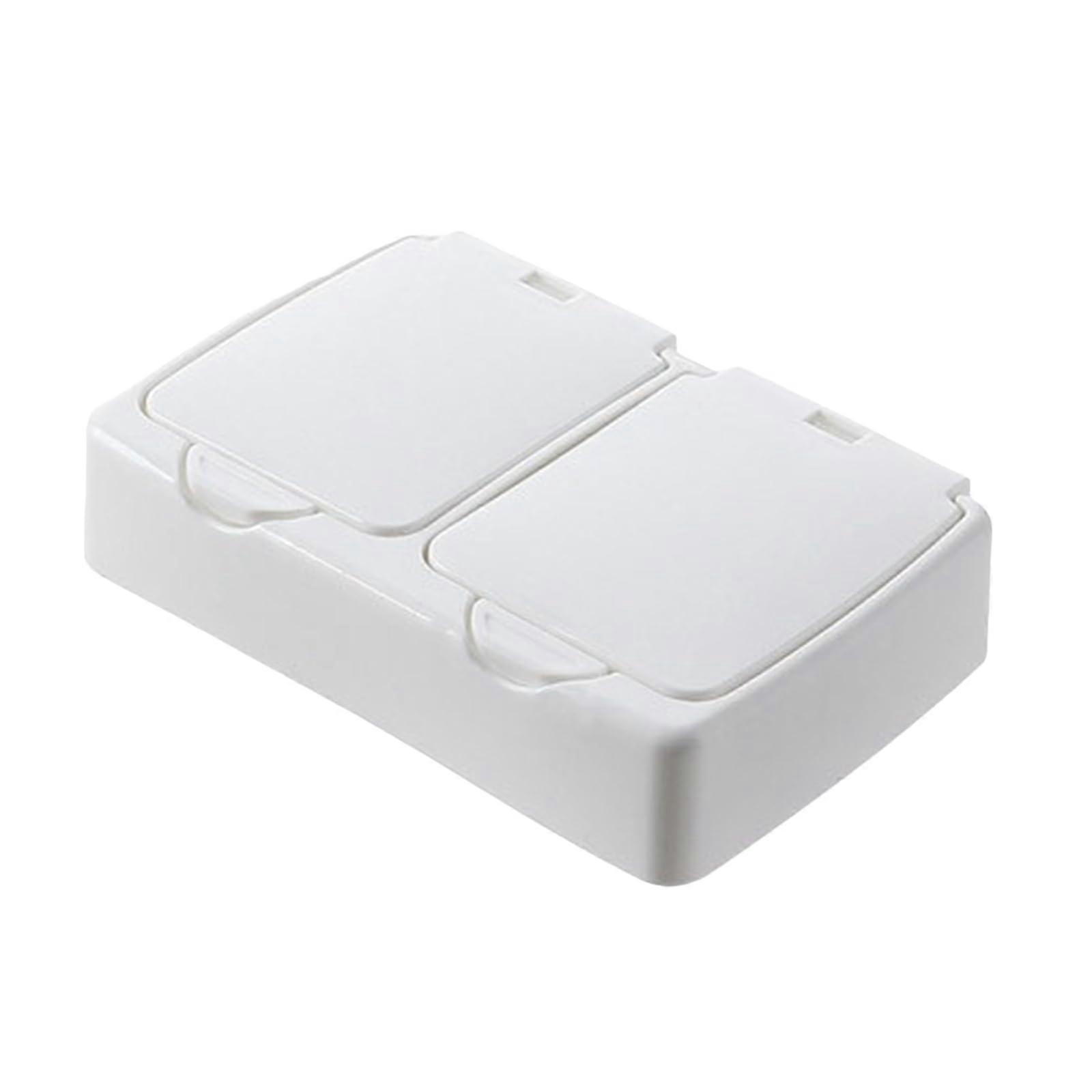Storage Boxes With Lid PushButton Desktop Mini Storage Box For Easy Access Office Desk Organizer Plastic