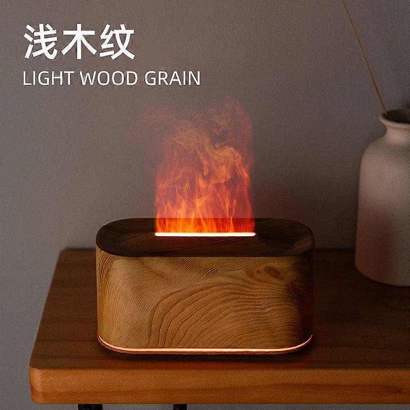 7-Color Flame Aroma Diffuser Humidifier Creative Desktop Atmosphere Lamp Flame Scent Machine