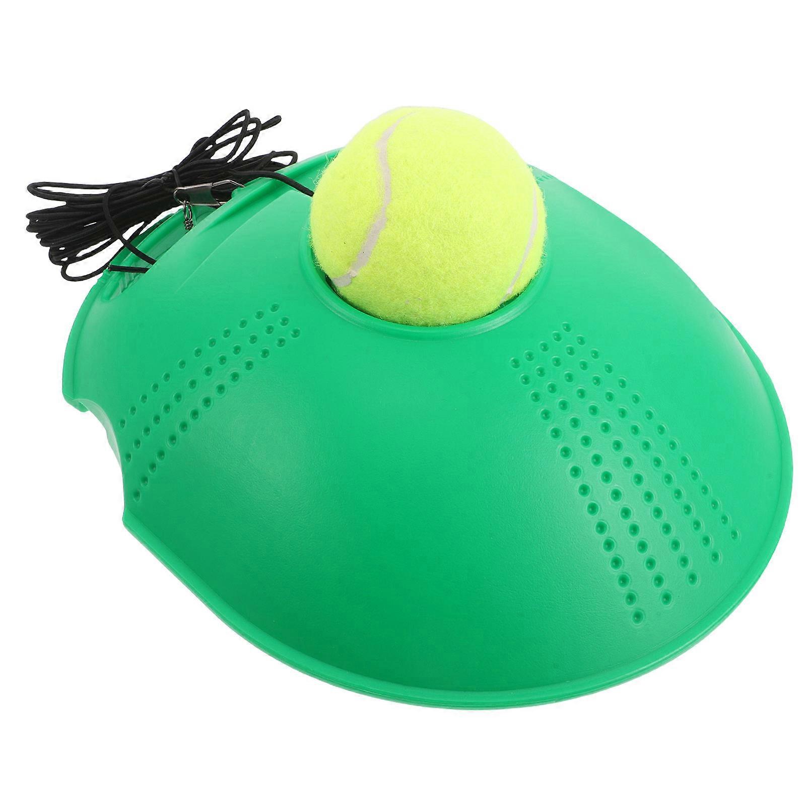 Portable Tennis Trainer Set with Rebound Ball and Base for Solo Practice 2Sets
