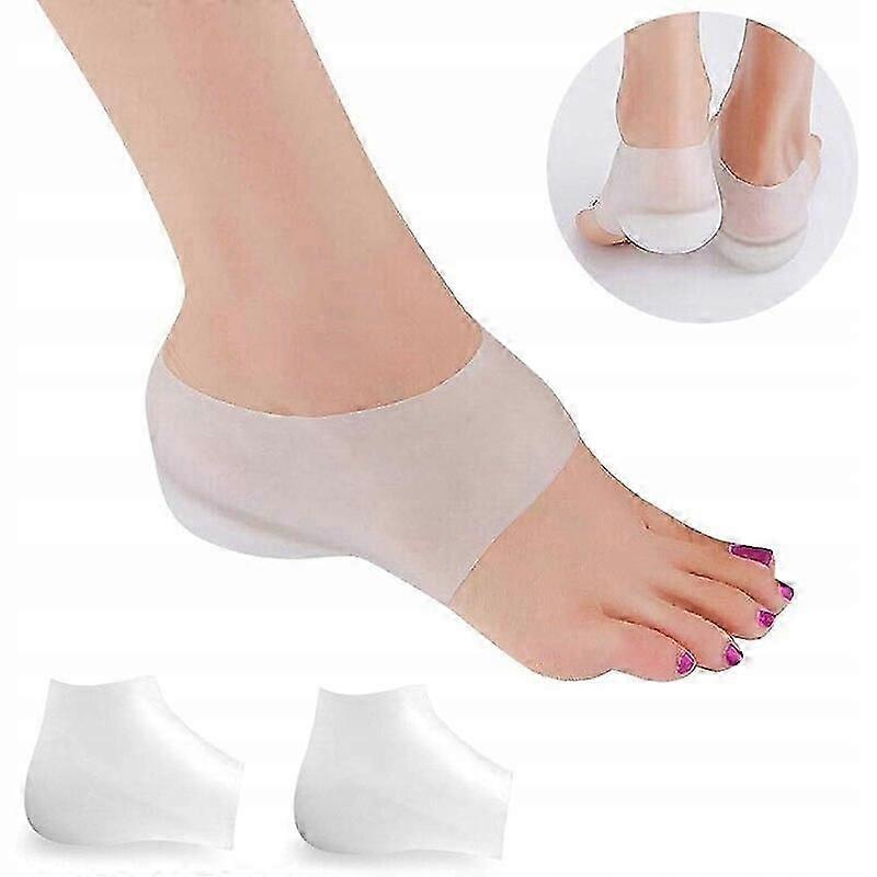 Gel Shoe Inserts Elevating Height 2,5 Cm Cracked Heel Covers