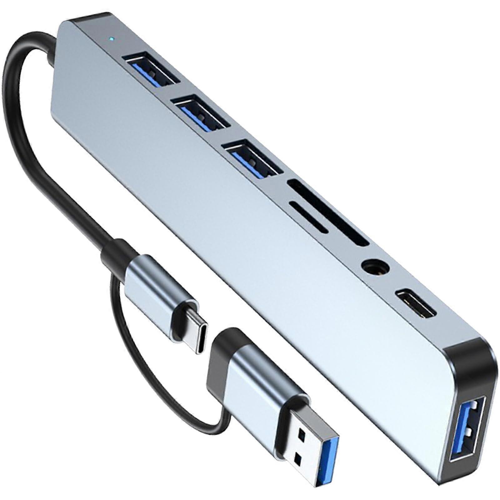USB C Dock 8In2 USB 3.0 Docking Station 5Gbps TypeC To USB 3.0 Adapter For Laptop