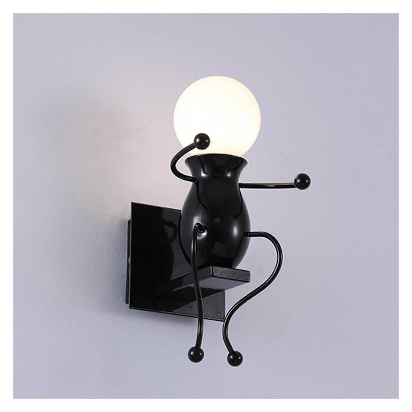Industrial Wall Lamp Retro Wall Sconce E27 Base Indoor Lighting Fixture Black