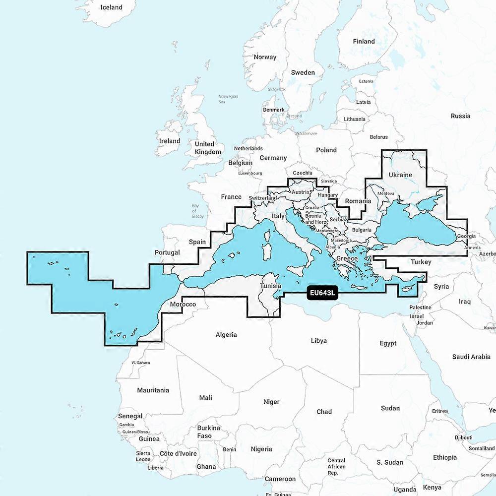 Garmin Navionics+ Chart: Eu643l - Mediterranean & Black Sea