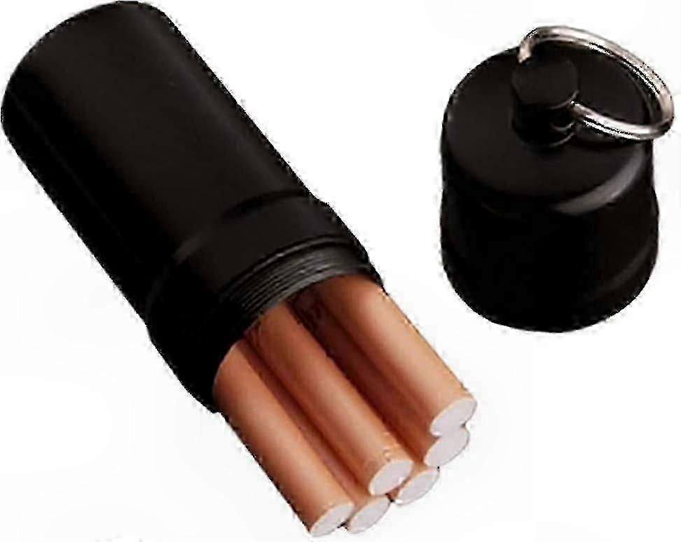 Black Waterproof Cigarette Case, Portable Pack for 10 Cigarettes