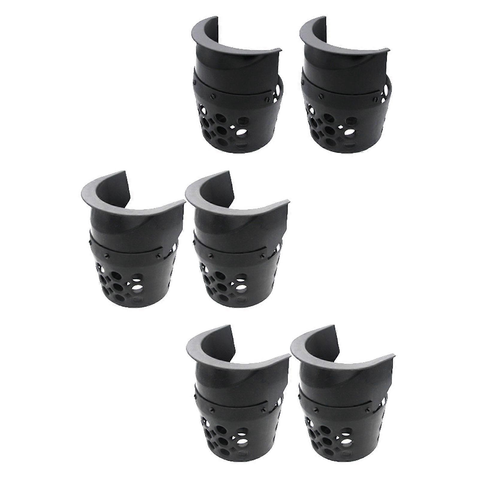 6Pcs Billiard Pool Table Pockets Black Baskets Billiard Ball Storage Pockets