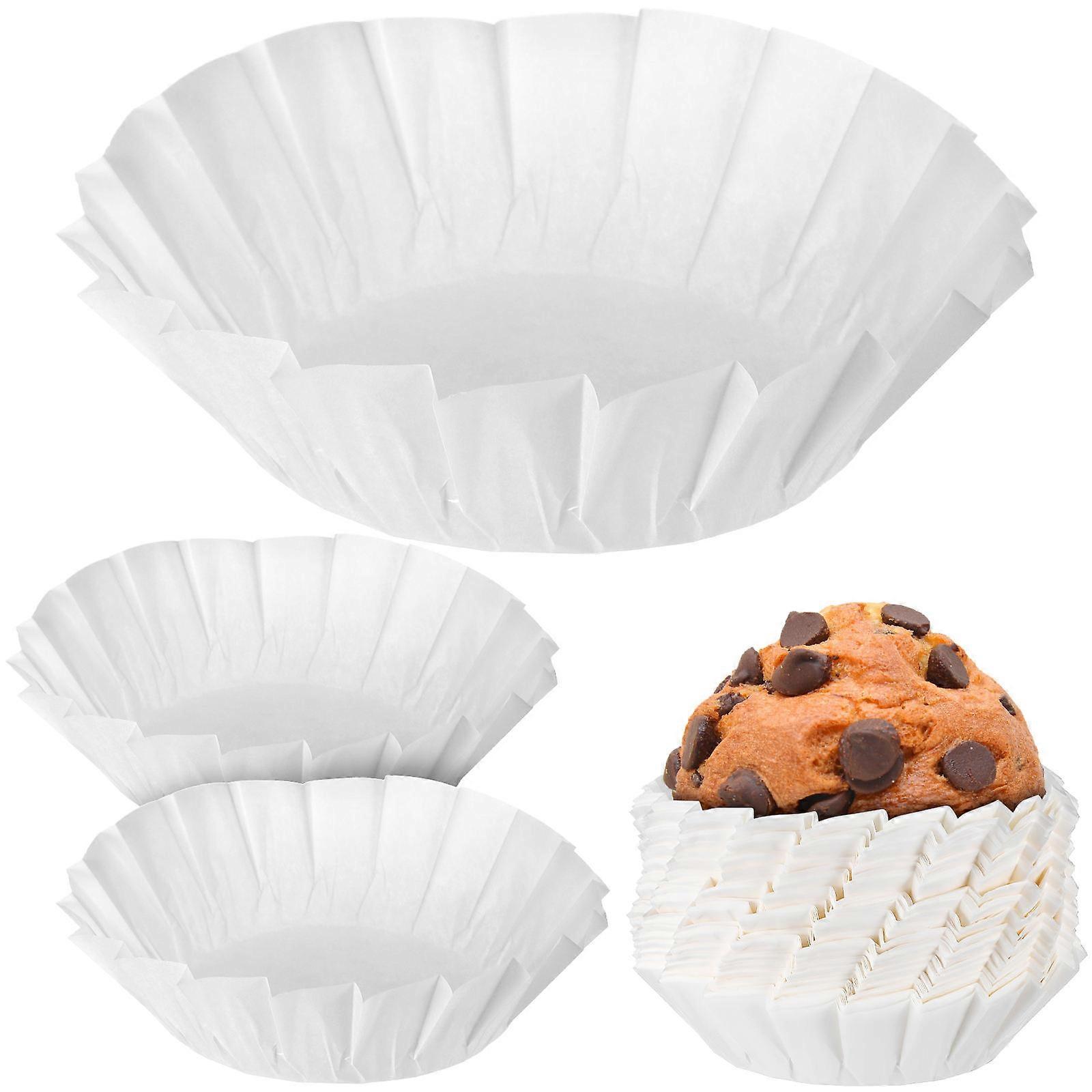 Bageforme 200 stk. runde muffinforme, egnet til hjemmebagere og professionelle bagere i størrelse 4 tommer