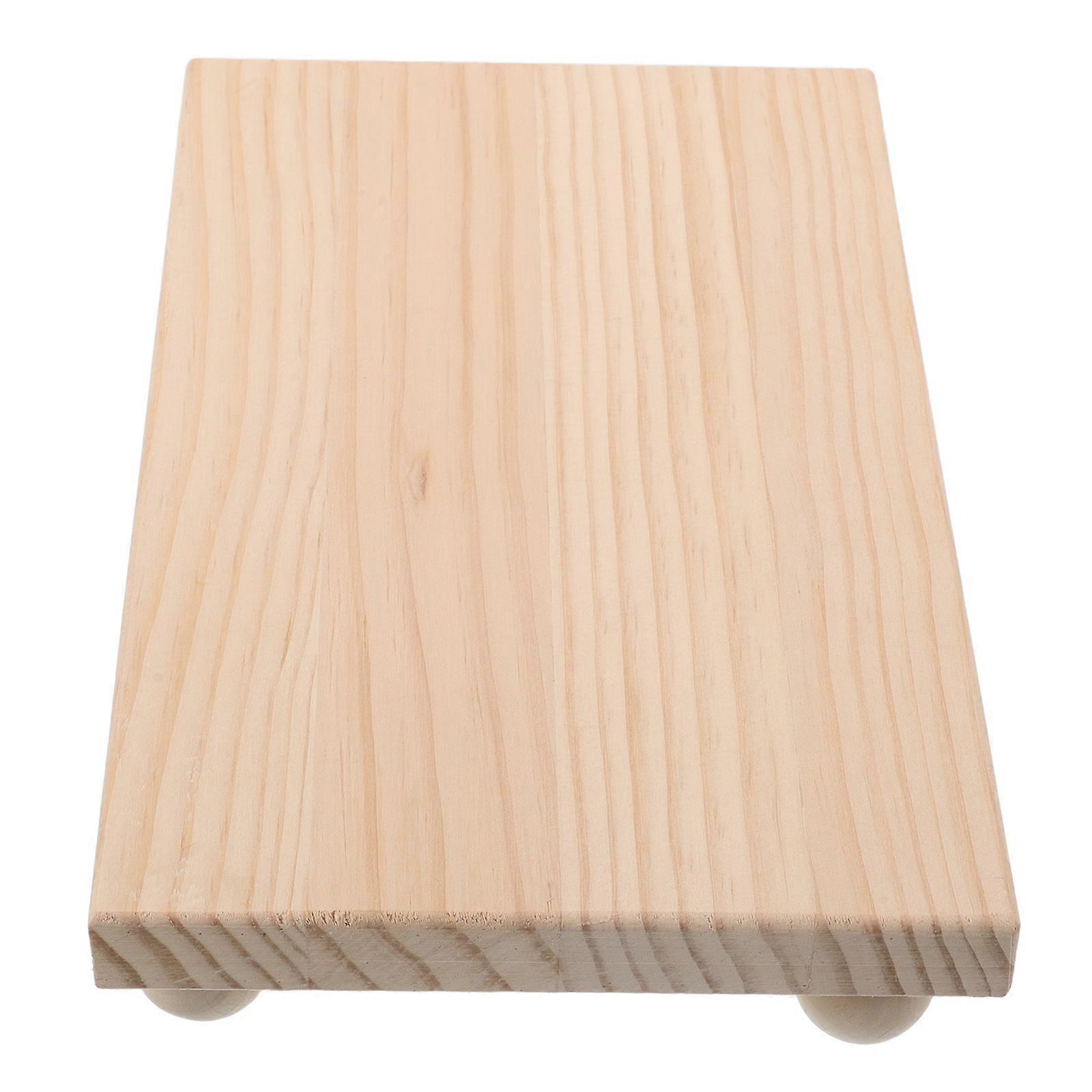 Vanity Tray Wood Perfume Organizer for Display 2Pcs Rectangular Decorative Tray