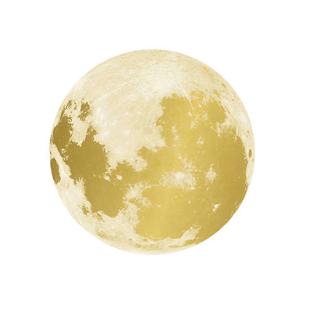Luminous Moon Shape Wall Sticker for Wall Decoration 1Pcs Round Blue