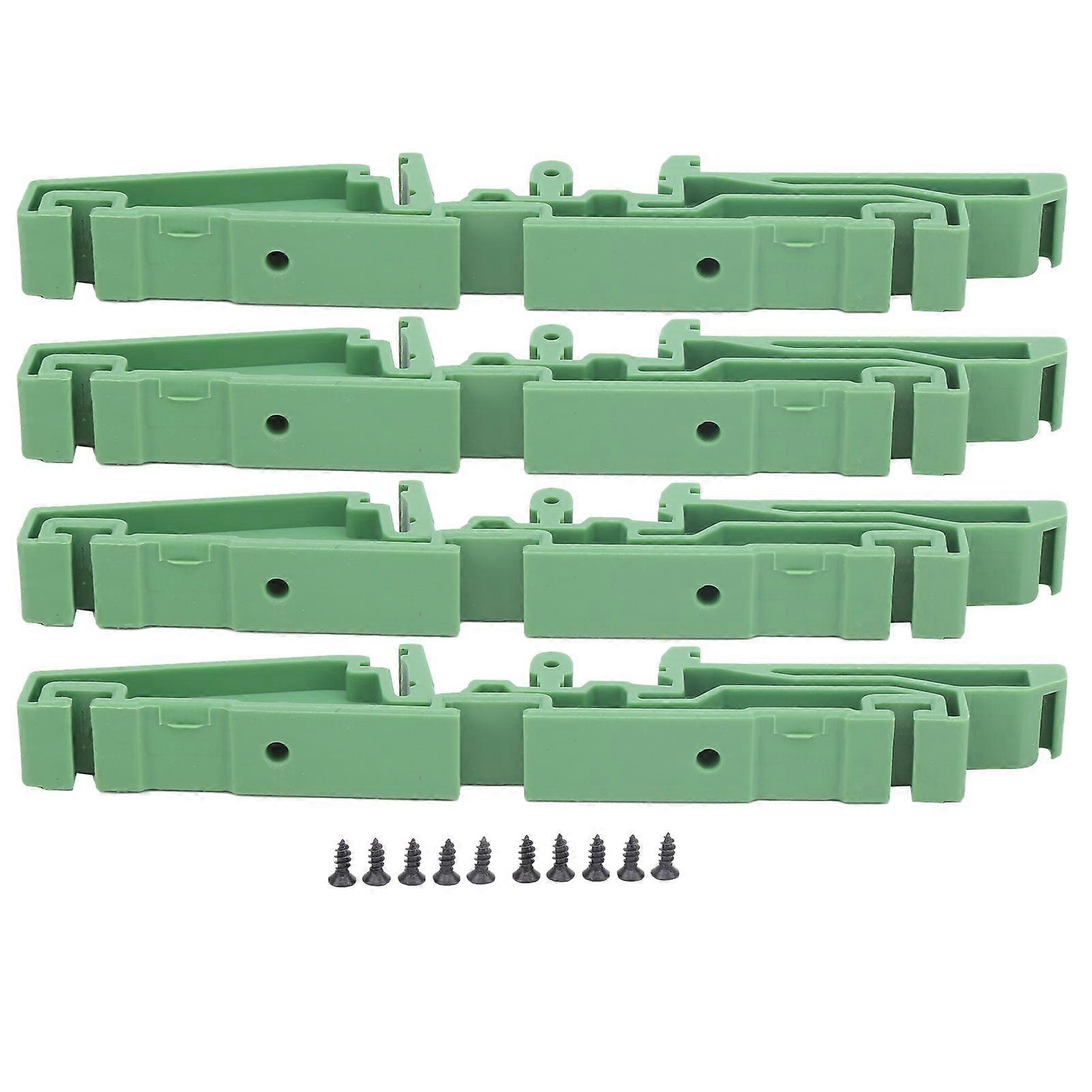 2 Set Circuit Board Mounting Bracket PCB DIN Rail Mount Adapter Screw Components KPRH185