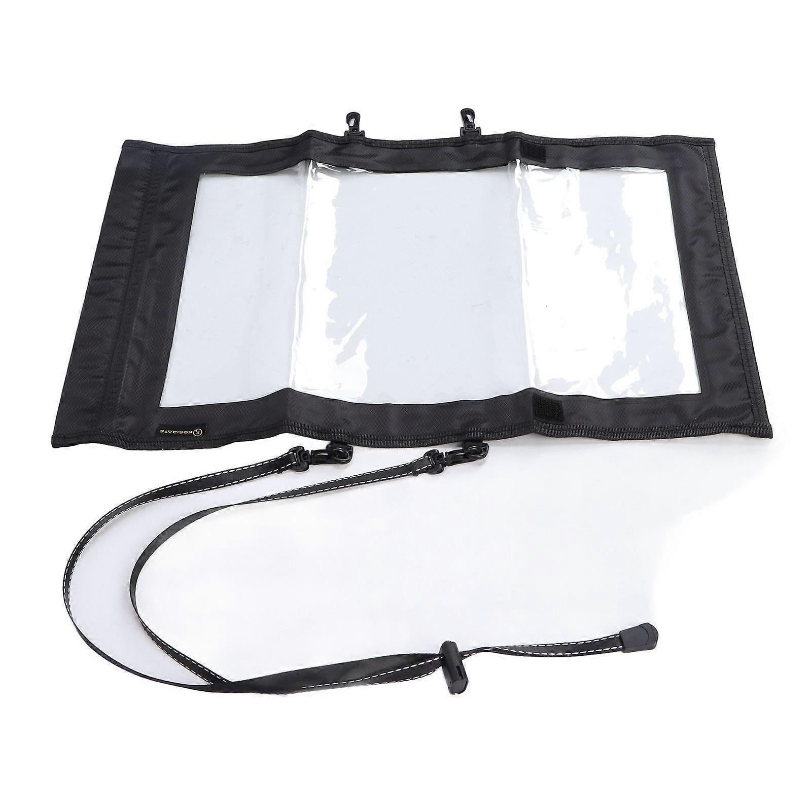 Transparent Map Storage Bag Waterproof Folding Storage Pouch for Outdoor Hiking Camping