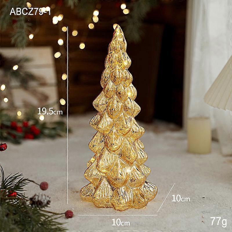 Christmas light tree light tower retro desktop lamp Christmas tree shape star sequins with light wishing tree light tree light tower medium (with