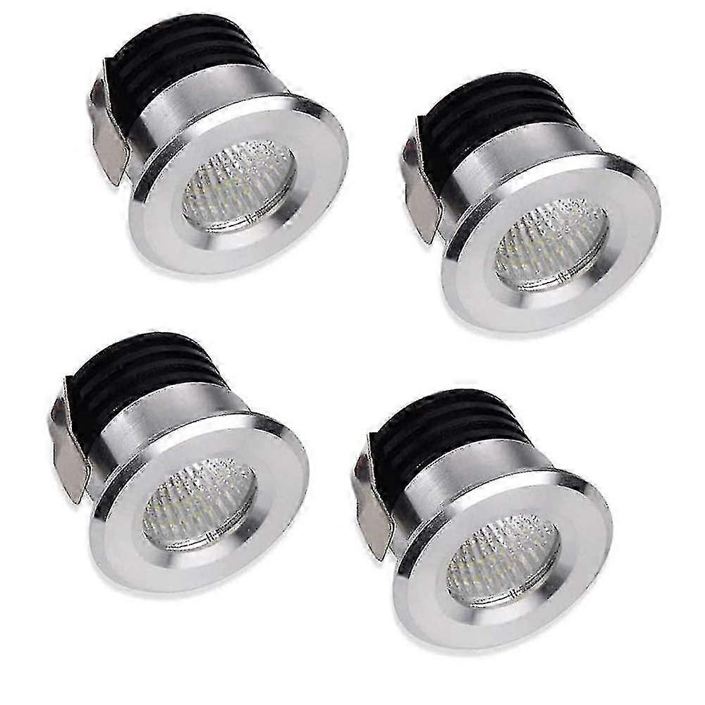For Set of 4 Mini Recessed LED Spotlights for Indoor Lighting